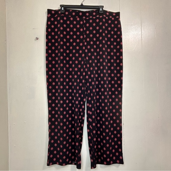 Investments Soft Separates Wine Black Pull On Wide Leg Palazzo Pants Size XL. - Picture 1 of 10